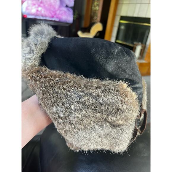 Mad Bomber Rabbit Fur Trimmed Trapper
Hiking Hunting Hat black Size L - Picture 10 of 11
